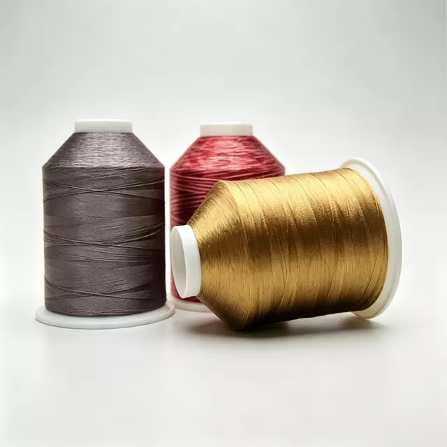 Muti Color Polyester 120d/2 40 အလေးချိန် ပန်းထိုးစက် ချည်မျှင်